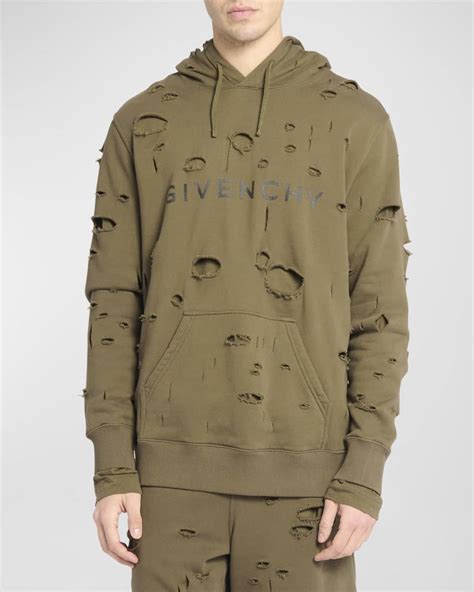 givenchy hoodie dog|givenchy destroyed hoodie.